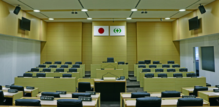 田村市議会議場